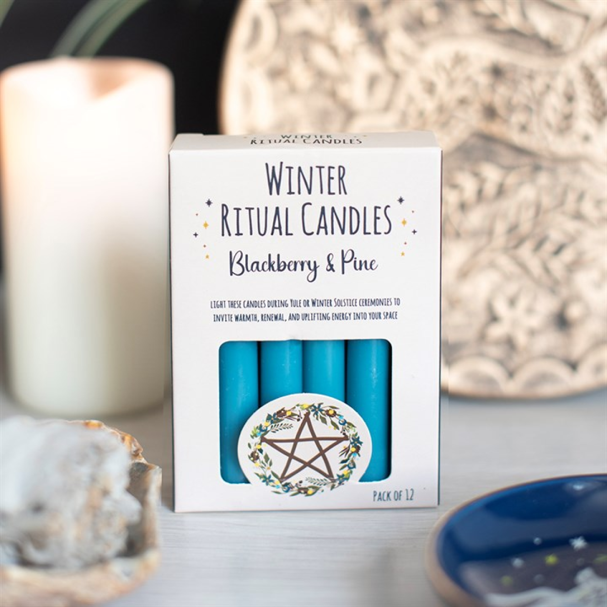 Blackberry & Pine Winter Ritual Spell Candles