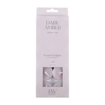 Pack of 10 Dark Amber Scented Tealights