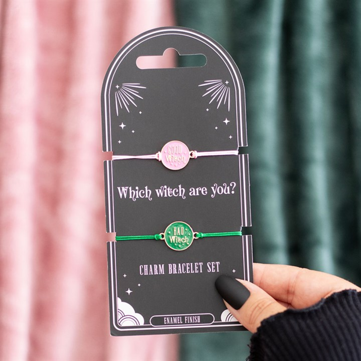 Set of 2 Good Witch and Bad Witch Bracelets