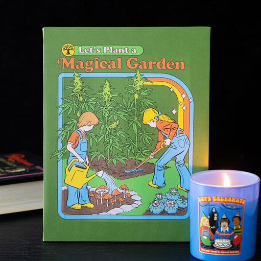 Magical Garden Canvas Plaque by Steven Rhodes