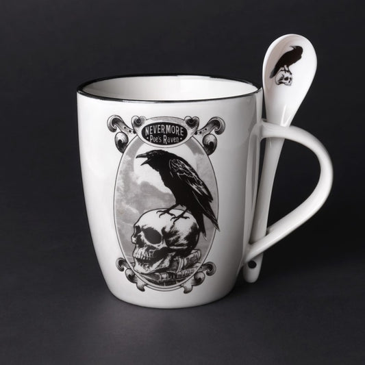 Poe's Raven: Mug & Spoon Set
