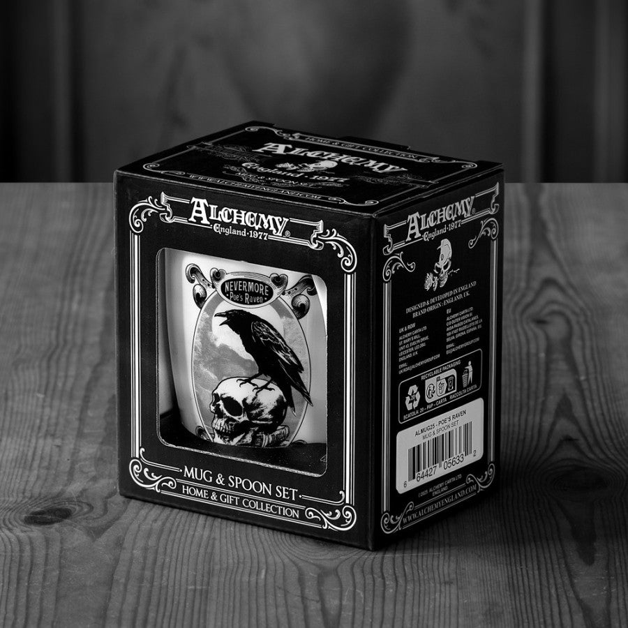 Poe's Raven: Mug & Spoon Set