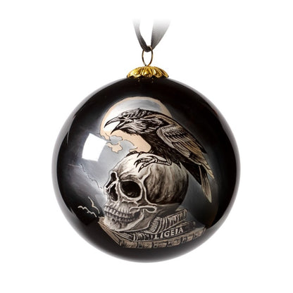 Poe's Raven (Hand Painted Bauble)