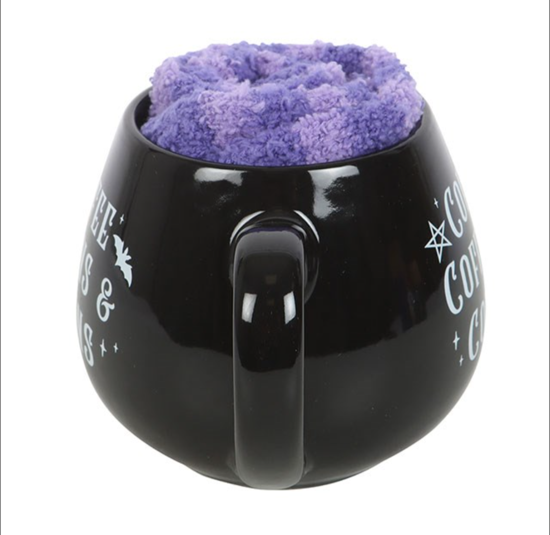 Coffee, Coffins & Covens Mug and Socks Set