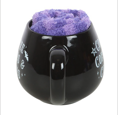 Coffee, Coffins & Covens Mug and Socks Set