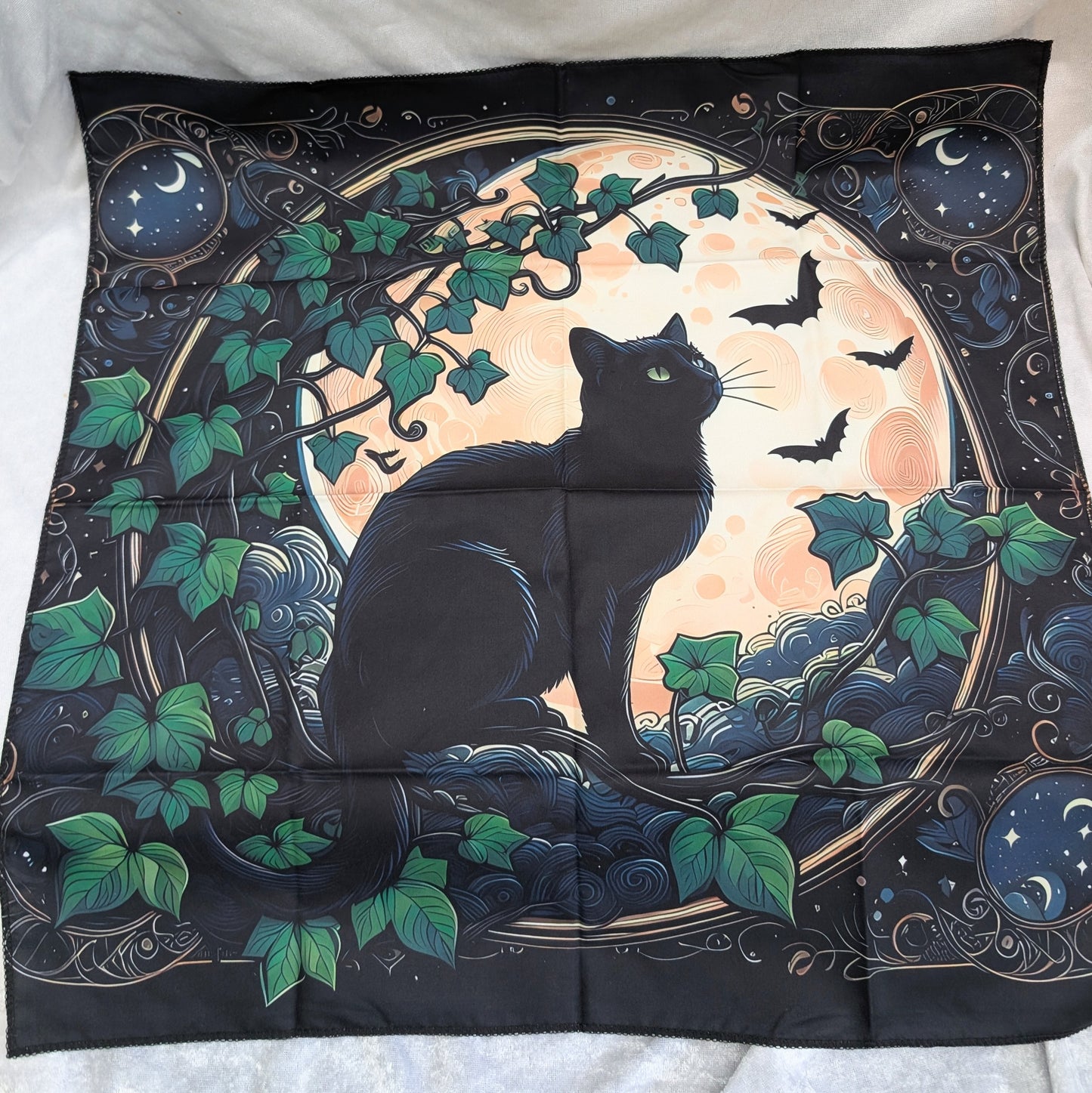Moon Cat Altar Cloth