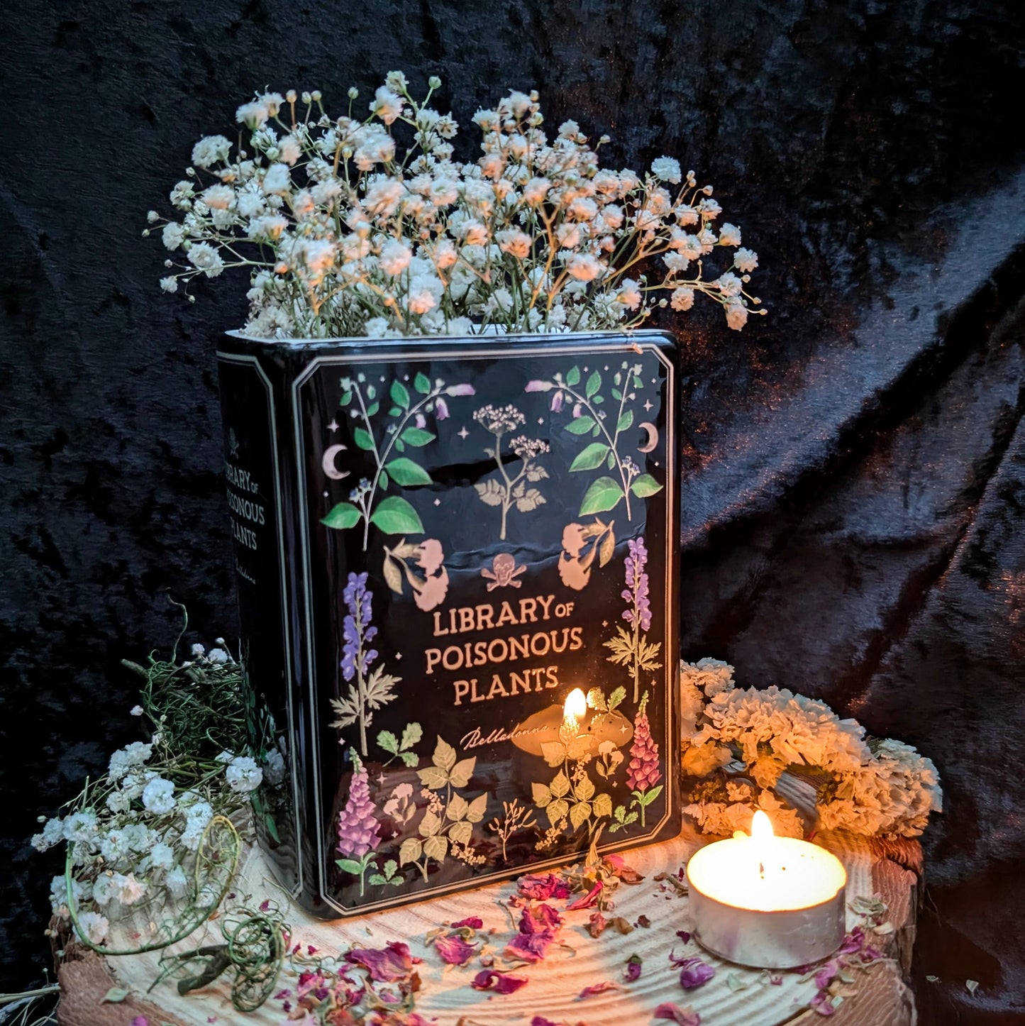 Poisonous Plants Book Shaped Vase