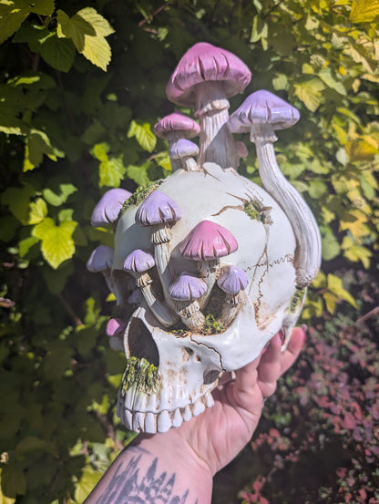 Sporebound Skull Figurine