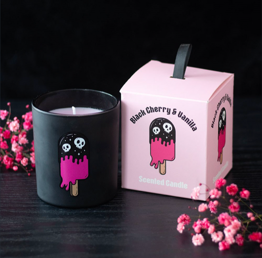 Black Cherry & Vanilla Scented Candle