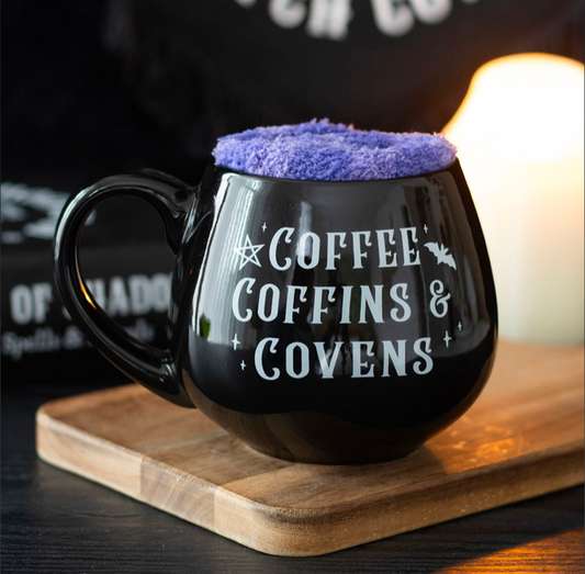 Coffee, Coffins & Covens Mug and Socks Set