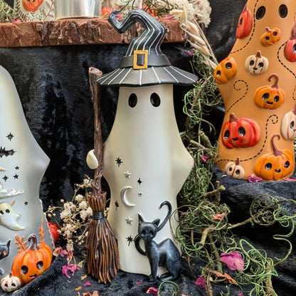 Boo-Who Ghost Figurines - Set of 6