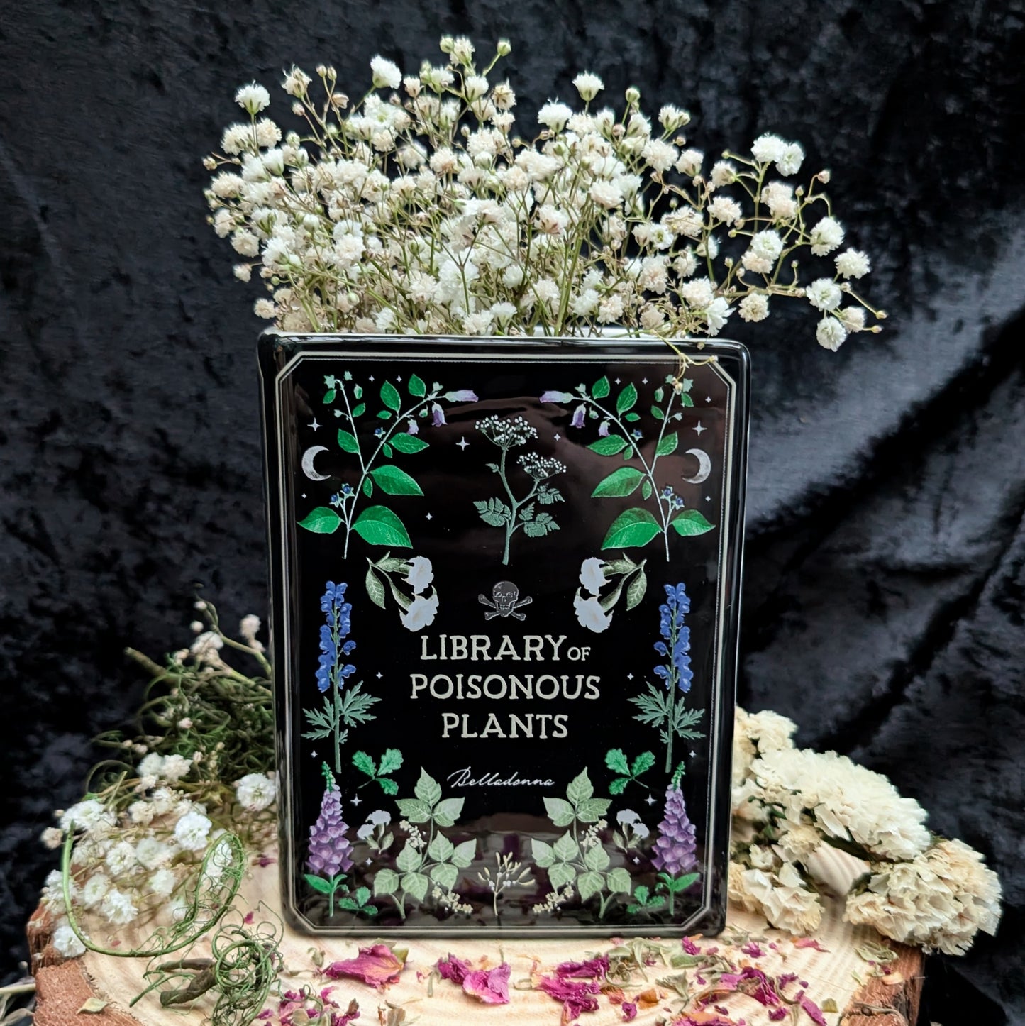 Poisonous Plants Book Shaped Vase