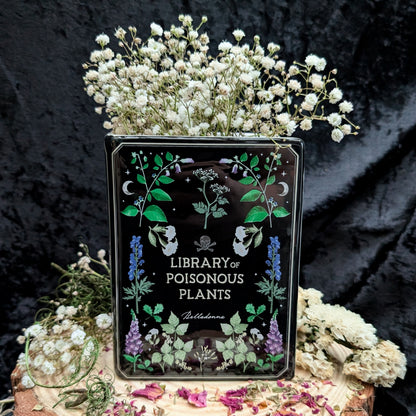 Poisonous Plants Book Shaped Vase