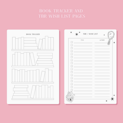 Romantasy Reading Journal – 50 Book Review Notebook