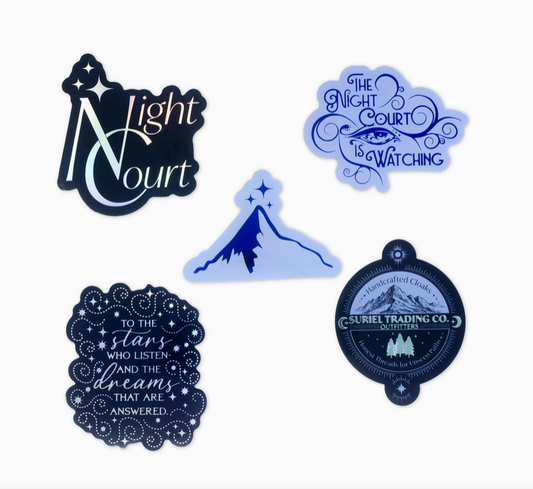 Night Court Jumbo Sticker Set
