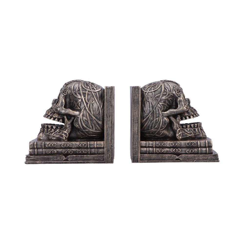 Celtic Tale Skull Bookends
