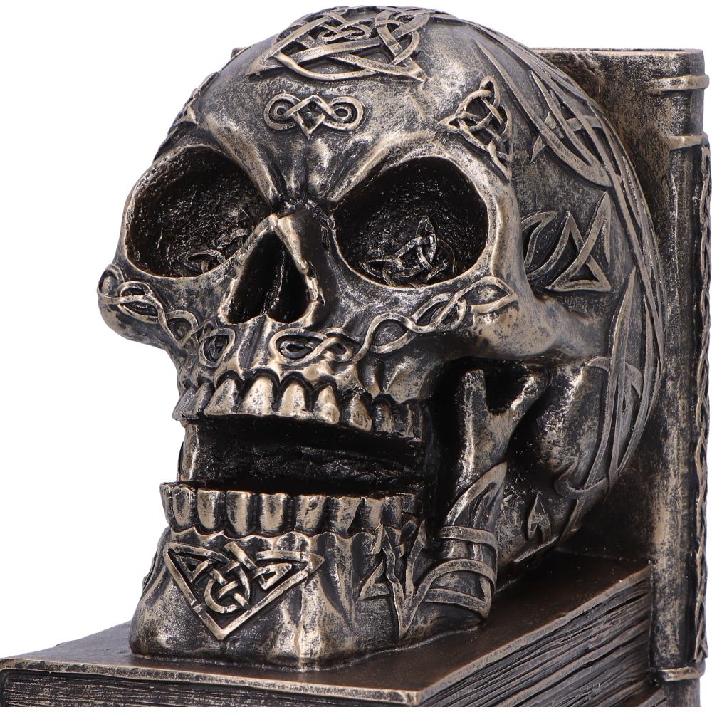Celtic Tale Skull Bookends