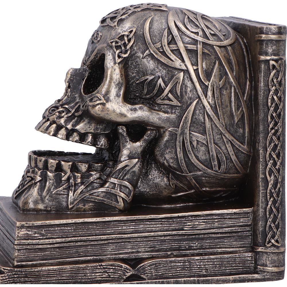 Celtic Tale Skull Bookends