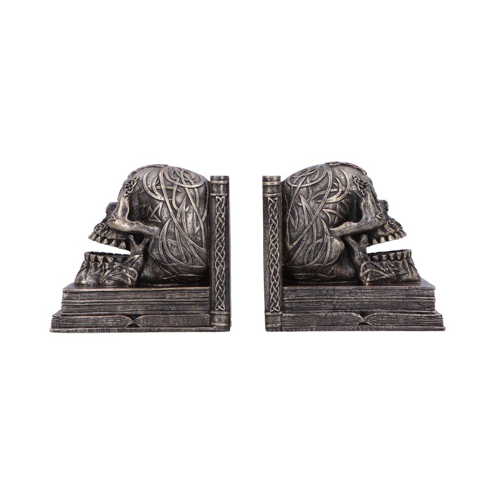 Celtic Tale Skull Bookends