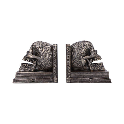 Celtic Tale Skull Bookends