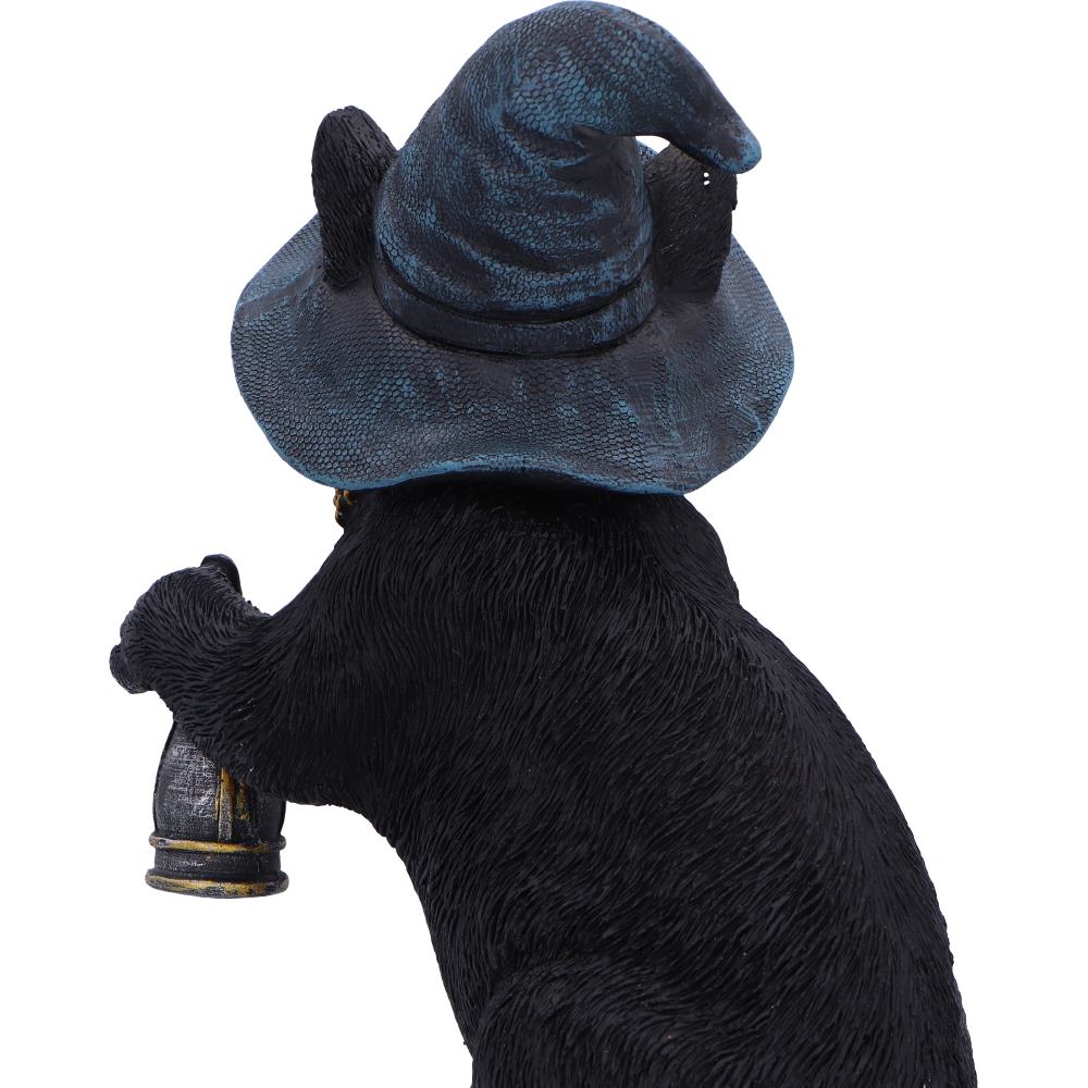 Familiar's Lantern Witch Cat Figurine