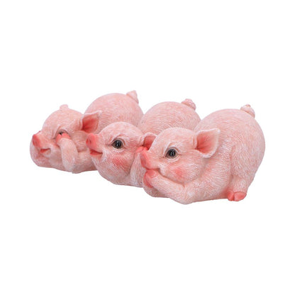 Three Wise Playful Pigs