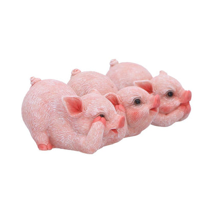Three Wise Playful Pigs