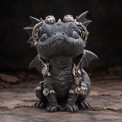 Coglet Black Steampunk Dragon