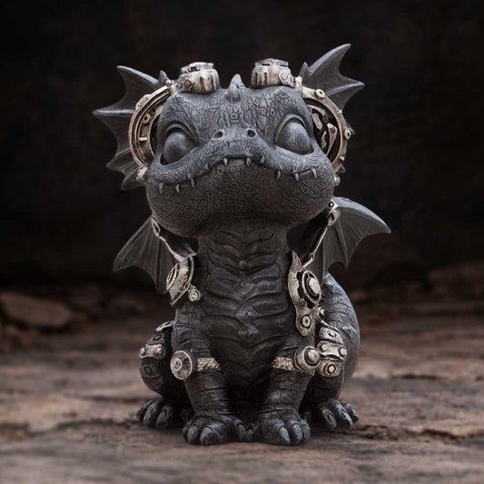 Coglet Black Steampunk Dragon