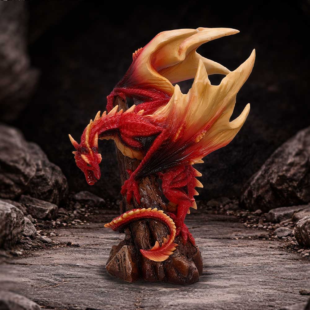 Vermilion Inferno Dragon Figurine