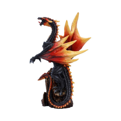 Obsidian Inferno Dragon Figurine