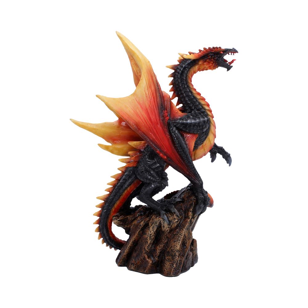 Obsidian Inferno Dragon Figurine