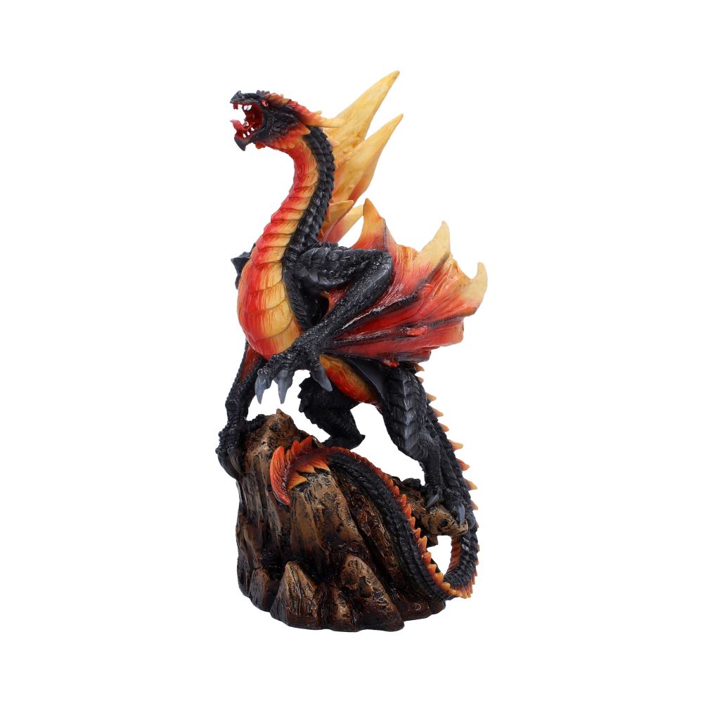 Obsidian Inferno Dragon Figurine