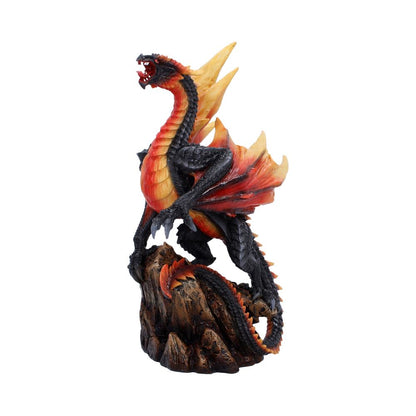Obsidian Inferno Dragon Figurine