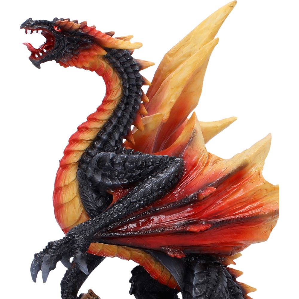 Obsidian Inferno Dragon Figurine