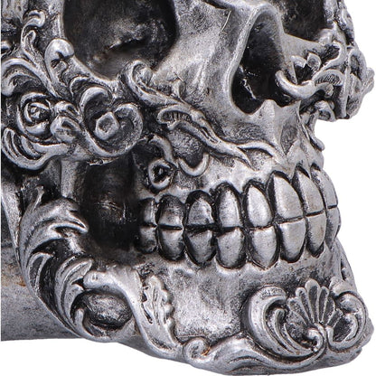 Gilded Memento Gothic Skull Figurine