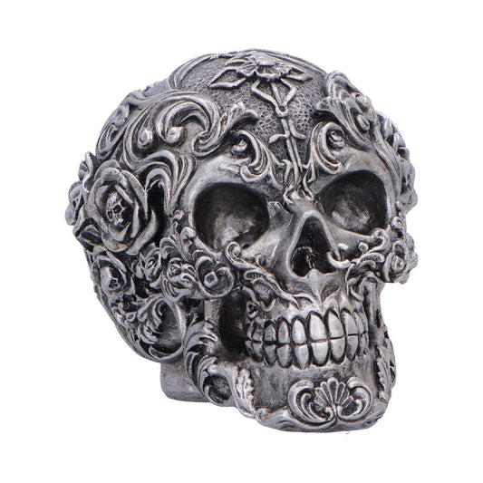 Gilded Memento Gothic Skull Figurine