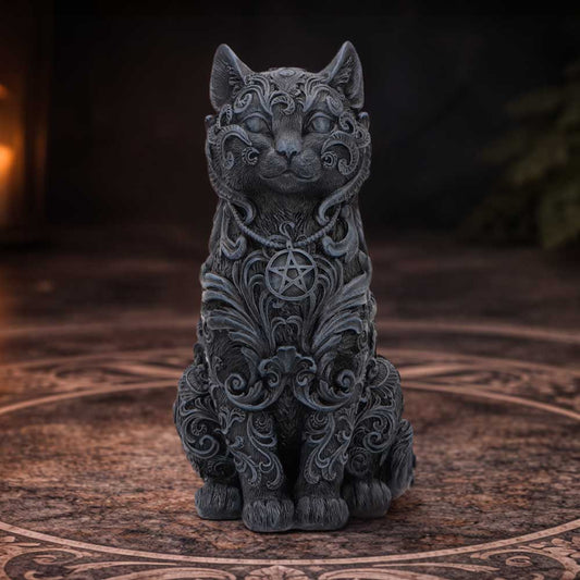 Hexbound Familiar Black Cat Figurine