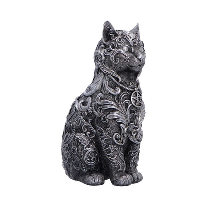 Hexbound Familiar Silver Cat Figurine