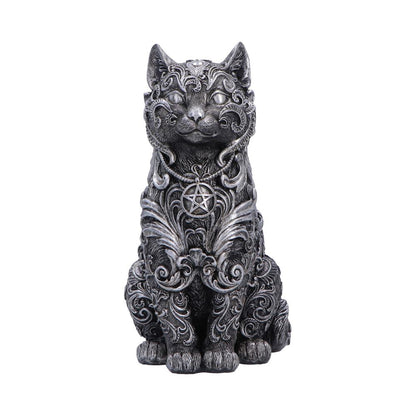 Hexbound Familiar Silver Cat Figurine