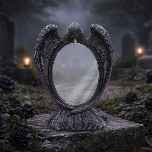 Nevermore Reflection Raven Mirror
