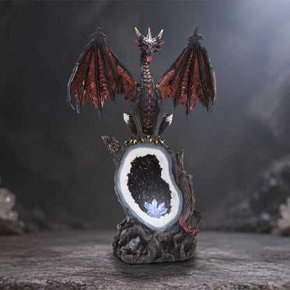 Shadow Crystal Guardian Light Up Dragon Figurine