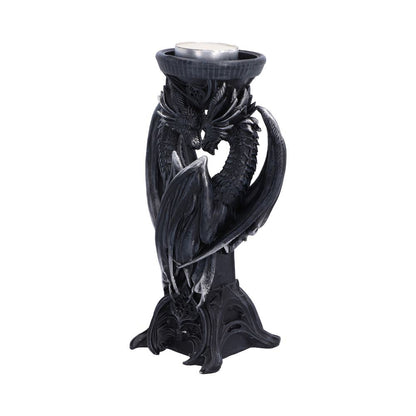 Dark Heart Dragon Candle Holder