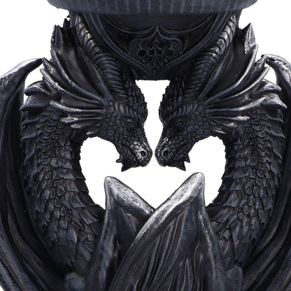 Dark Heart Dragon Candle Holder