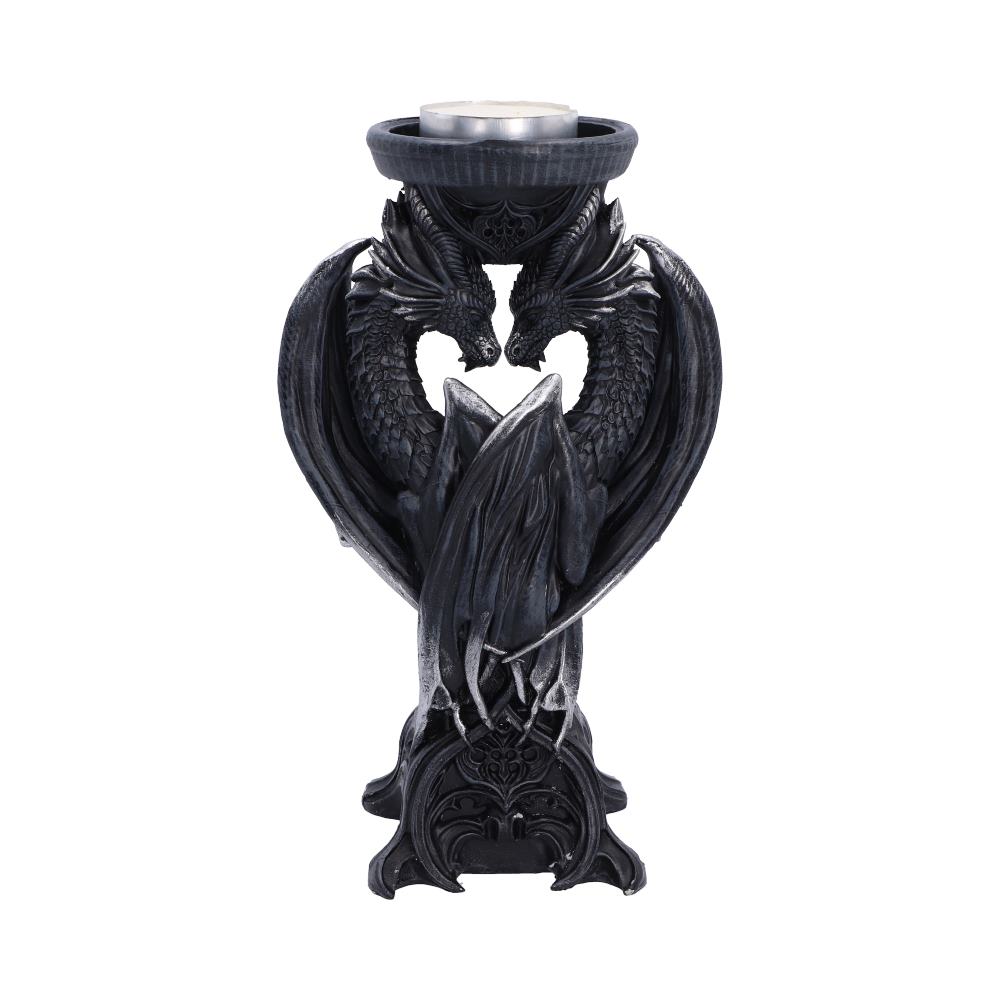 Dark Heart Dragon Candle Holder
